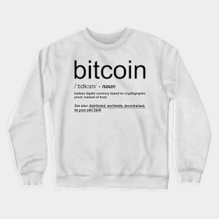 Bitcoin Definition Crewneck Sweatshirt